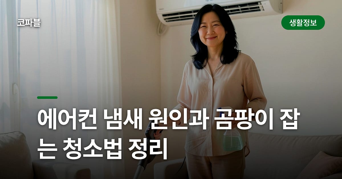 에어컨 냄새 원인과 곰팡이 잡는 청소법 정리